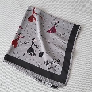 Moschino Olive "Dancing in the Rain" Scarf